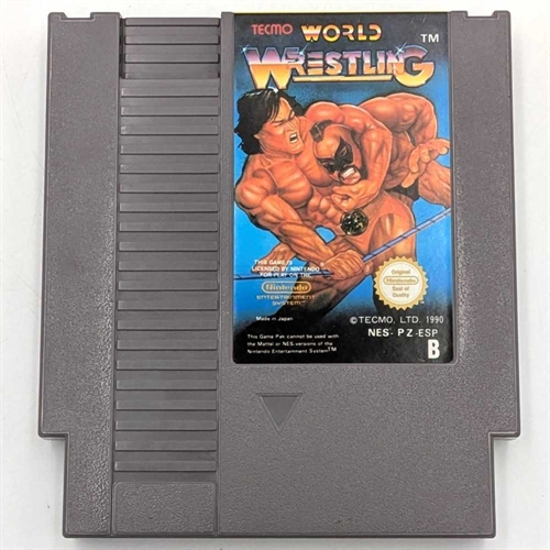 Temco World Wrestling - ESP - NES Game (B Grade) (Used)